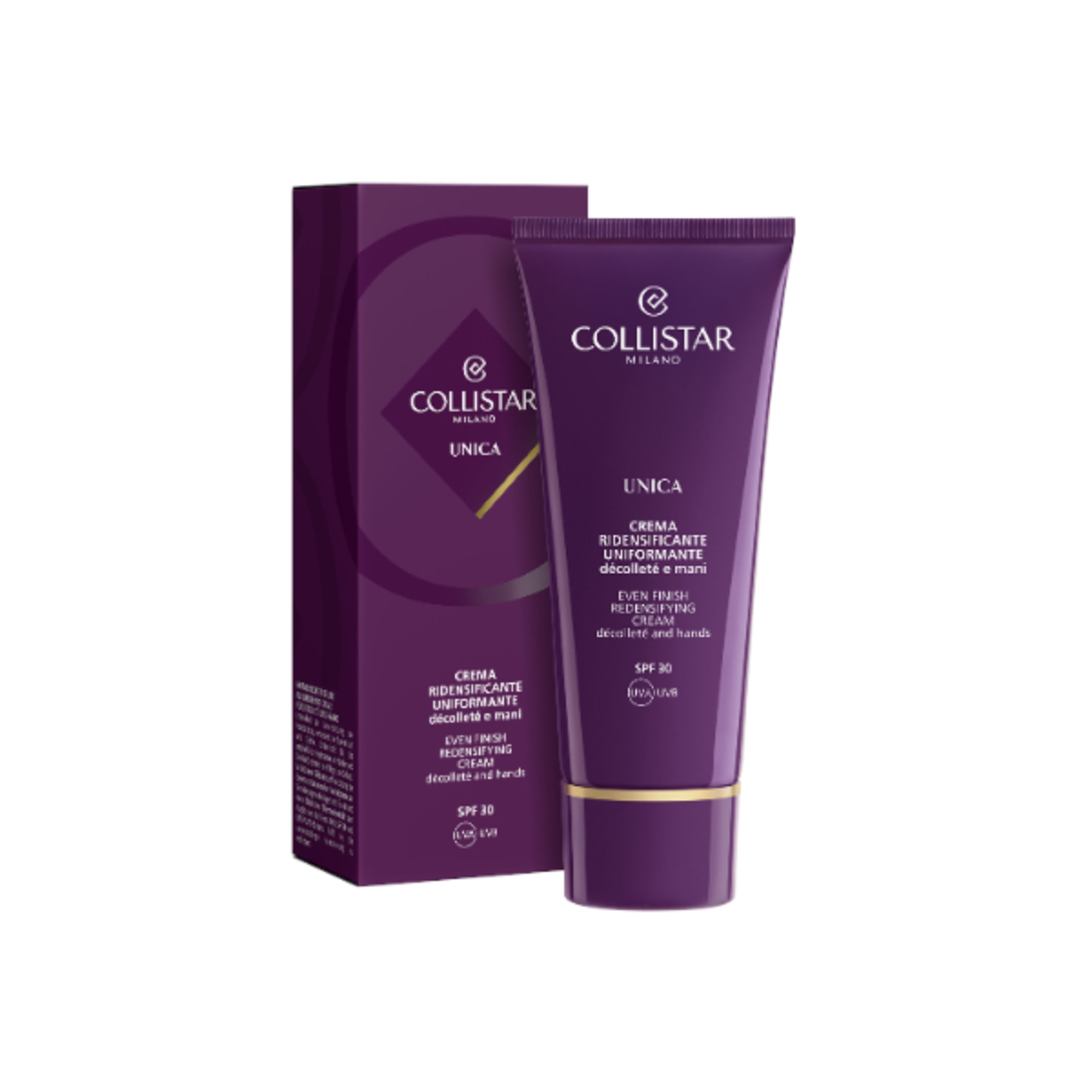 75 ML Collistar UNICA Crema Mani Ridensificante Unifromante Décolleté e Mani 1 di 3
