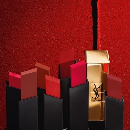  Yves Saint Laurent ROUGE PUR COUTURE THE SLIM ROSSETTO MAT ALTA COPERTURA LUNGA TENUTA  1 di 3 