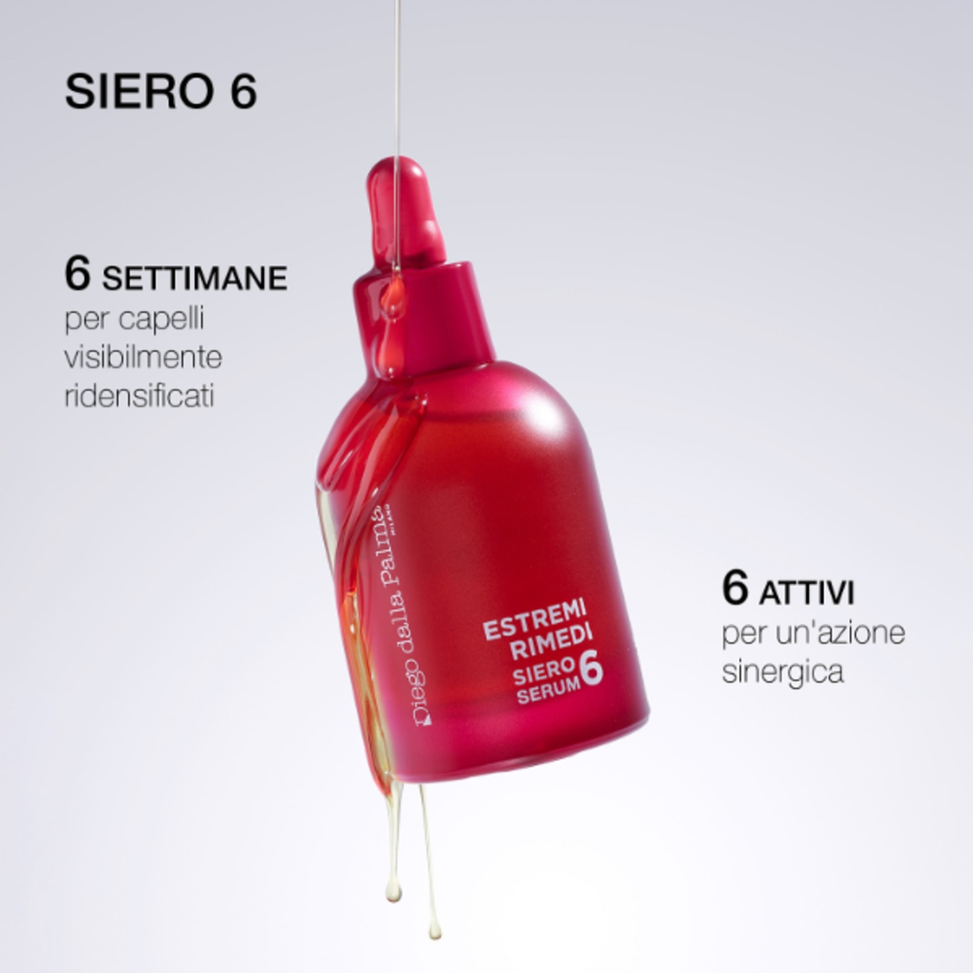 50 ML Diego dalla Palma ESTREMIRIMEDI Siero 6 - Trattamento Fortificante Scalpo & Capelli  1 di 4 