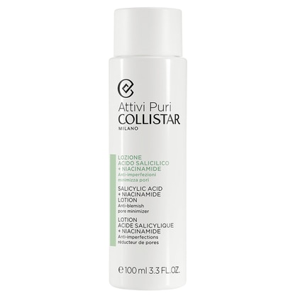 100 ML Collistar LOZIONE ACIDO SALICILICO + NIACINAMIDE Anti-Imperfezioni Minimizza Pori  1 di 2 