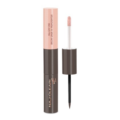  Naj Oleari ALL-DAY INK BROW LINER & HIGHLIGHTER Tattoo Sopracciglia E Illuminante  1 di 1 