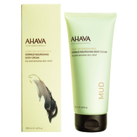 200 ML Ahava LEAVE-ON DEADSEA MUD Dermud Nourishing Body Cream  1 di 2 