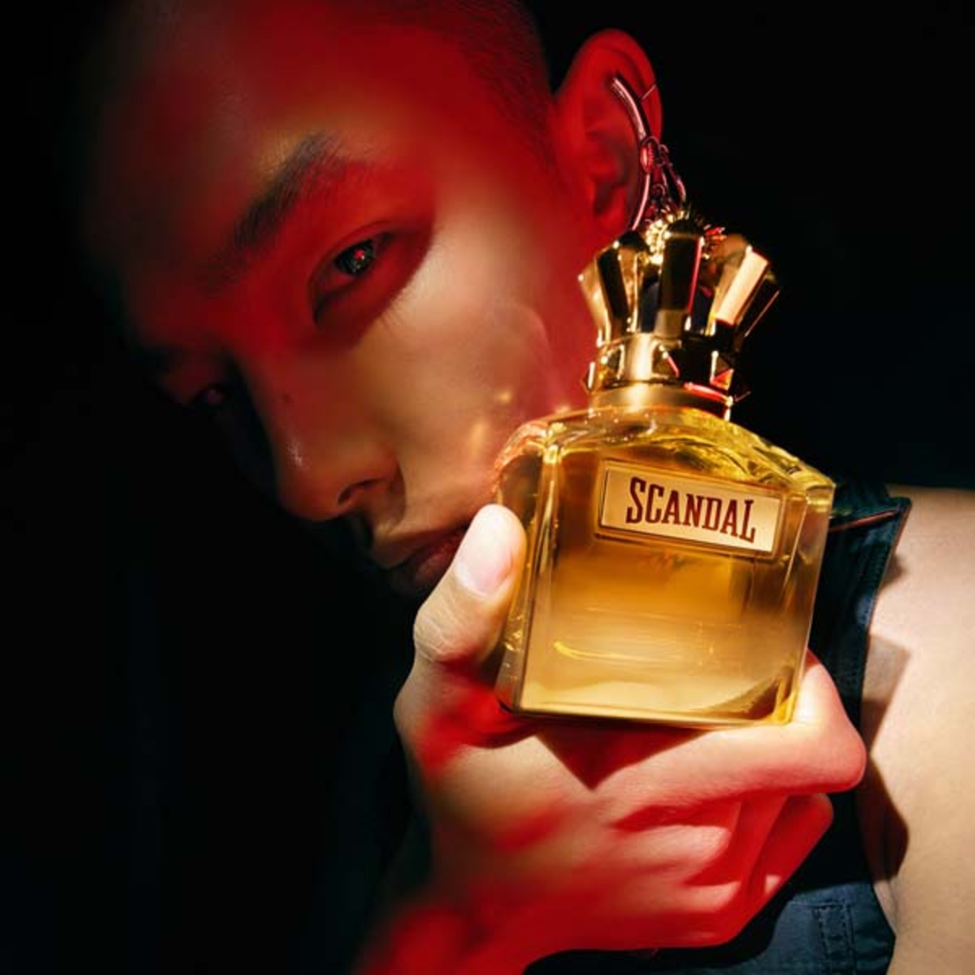 100 ML Jean Paul Gaultier SCANDAL ABSOLU POUR HOMME Parfum Concentré  1 di 5 