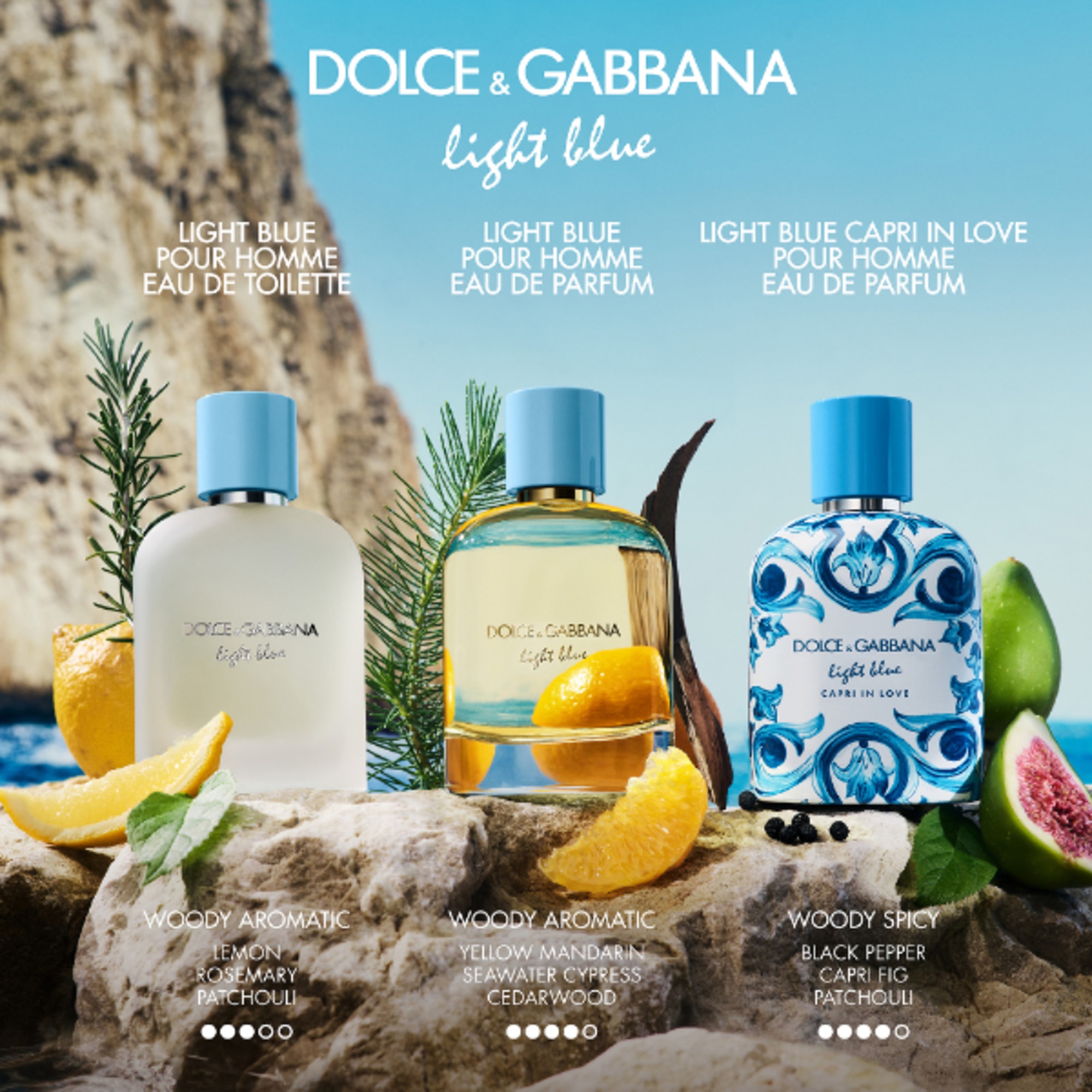 100 ML Dolce&Gabbana LIGHT BLUE POUR HOMME Eau De Parfum  1 di 8 