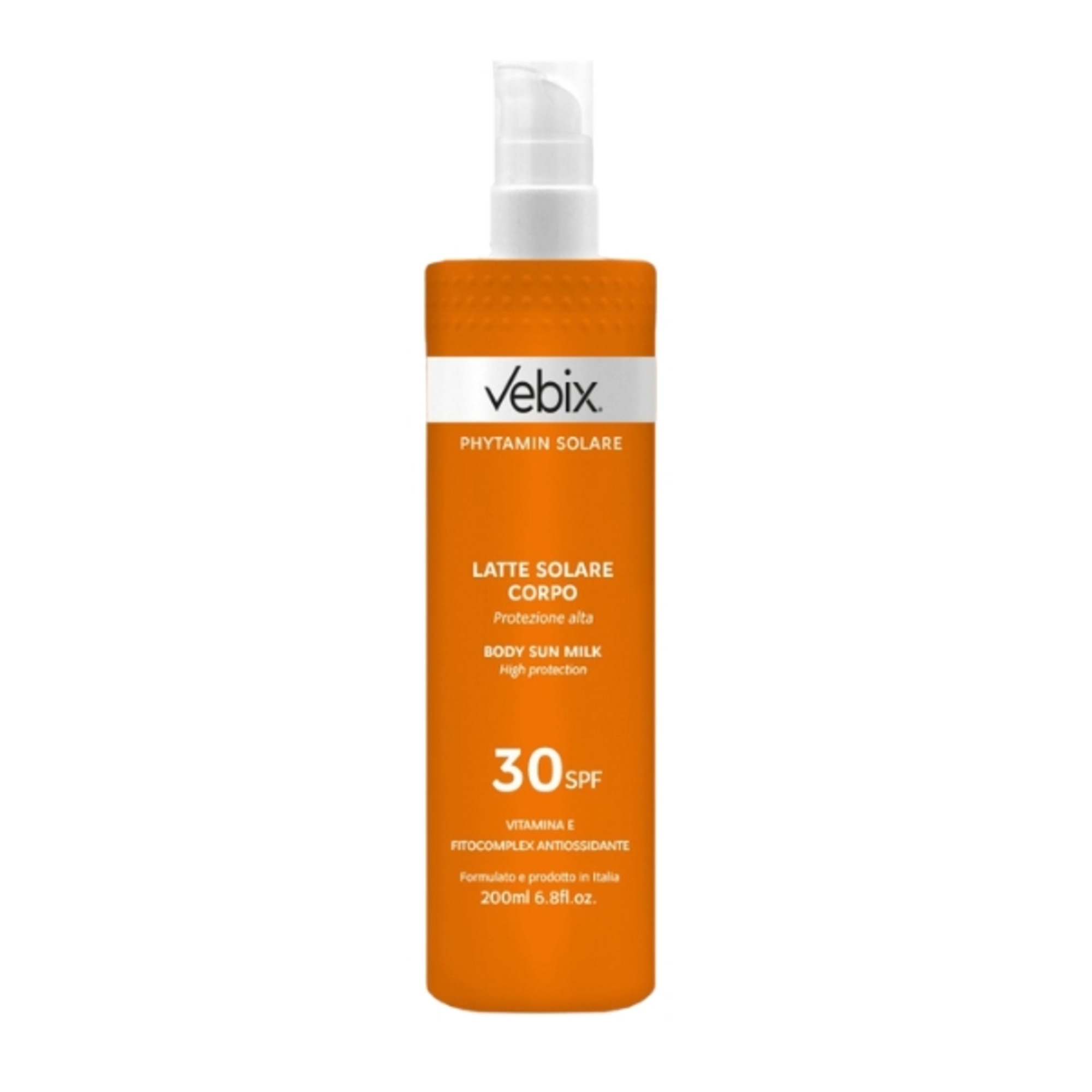 Vebix PHYTAMIN SOLARE Latte Solare Corpo No Gas SPF30 1 di 1
