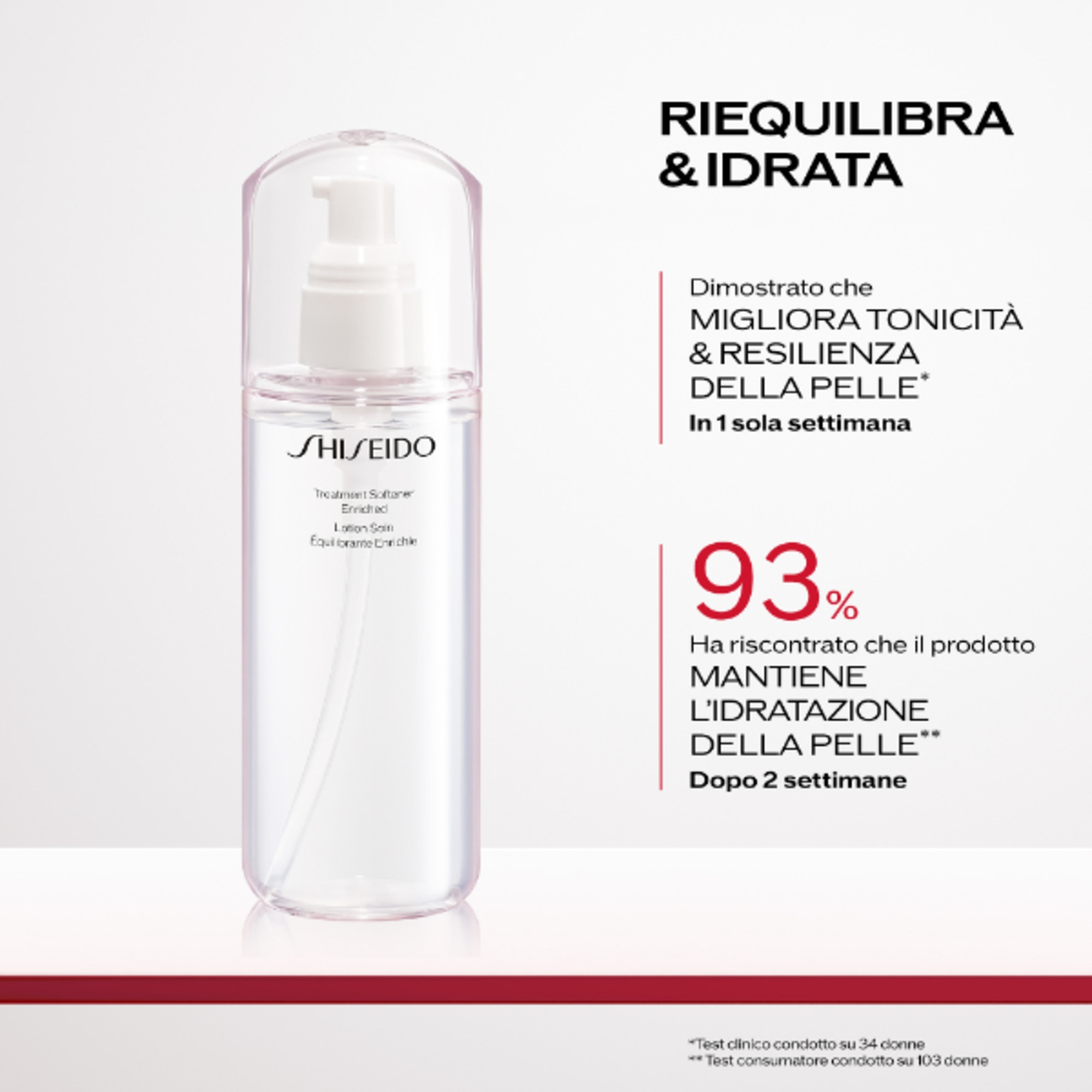 150 ML Shiseido TREATMENT SOFTENER ENRICHED Lozione Viso Emolliente Ricca 4 di 7 Lozione Viso Emolliente Ricca