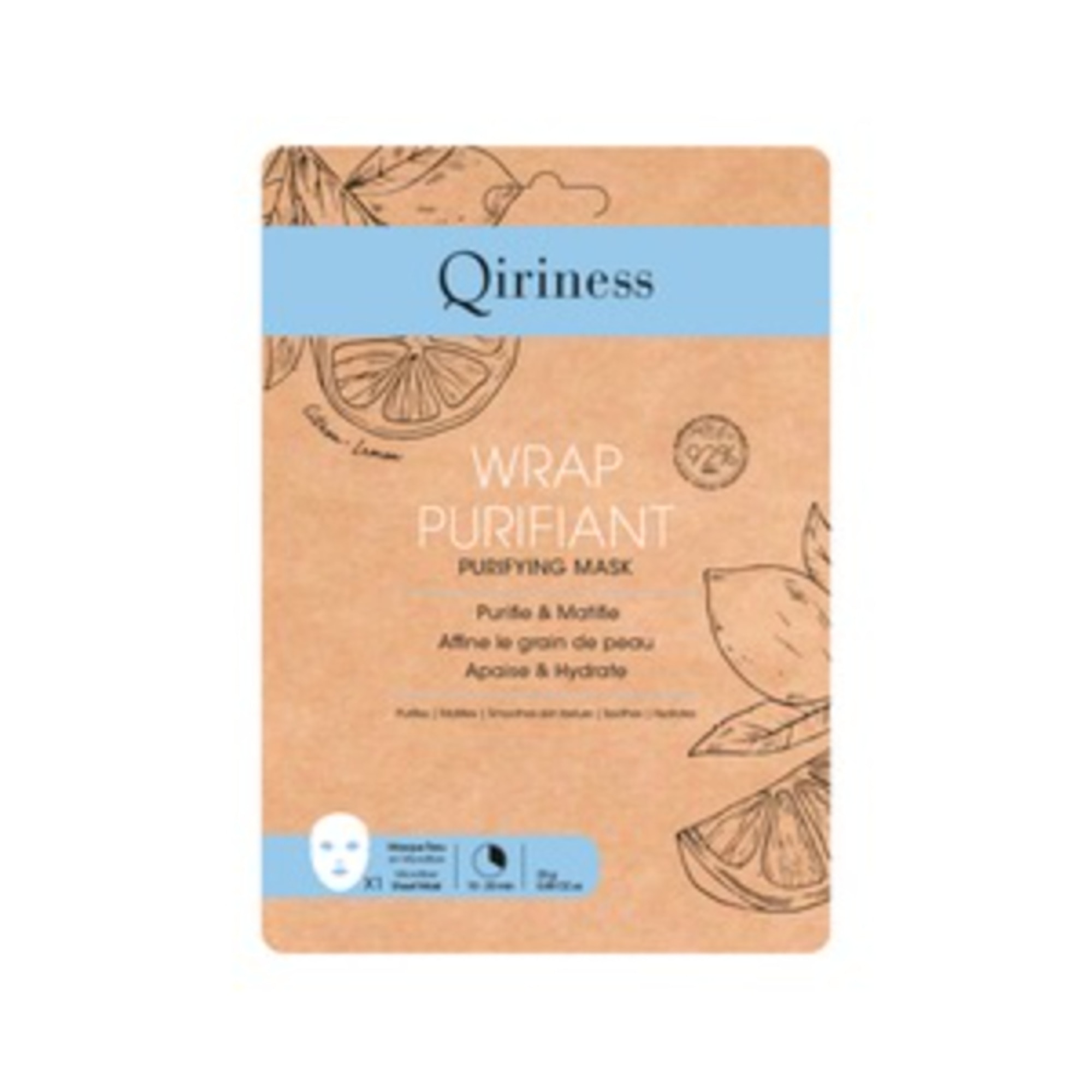 Qiriness Wrap Purifiant Maschera Purificante 1 di 1