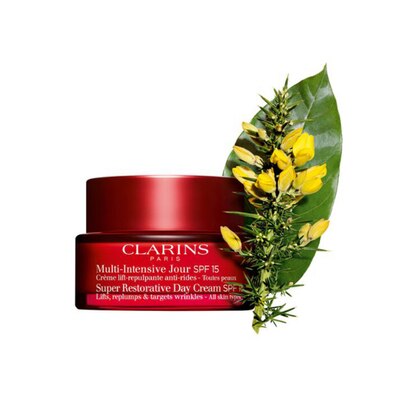 1 PCS Clarins MULTI-INTENSIVE Crema Antietà Giorno SPF 15  1 di 3 