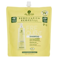 1000 ML ALAMA PROFESSIONAL FREQUENT Ricarica Shampoo Uso Frequente Tutti i Capelli - Eco Refill  1 di 2 