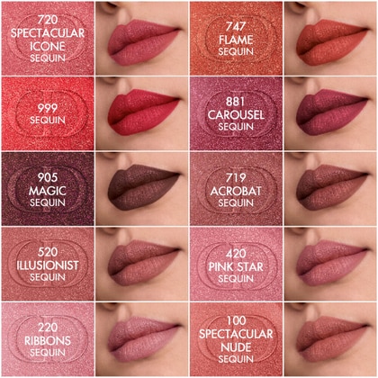 Duo Rossetto e Gloss con Finish Glitterato o Brillante