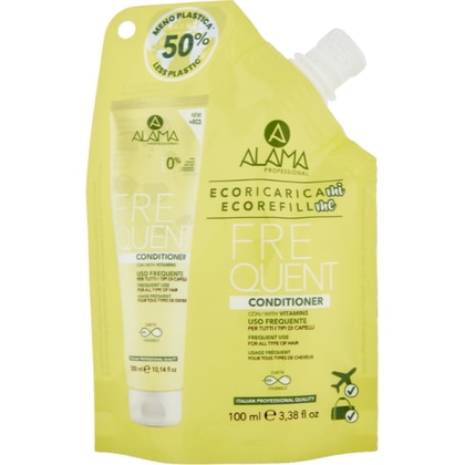 100 ML ALAMA PROFESSIONAL ECOREFILLME FREQUENT Ricarica Balsamo Uso Frequente per Tutti i Tipi di Capelli  1 di 1 