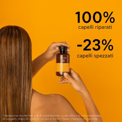 250 ML Apivita KERATIN REPAIR Shampoo Nutriente Riparatore  1 di 7 