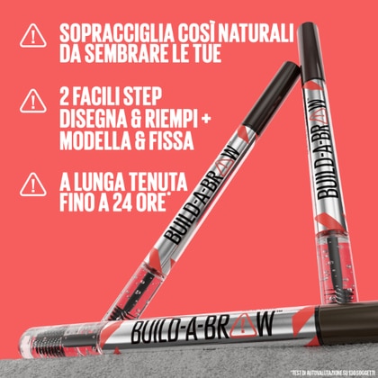  MAYBELLINE BUILD A BROW Penna Sopracciglia e Gel Fissante  1 di 6 