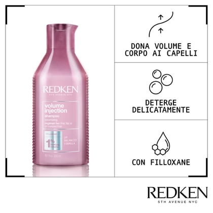 300 ML Redken VOLUME INJECTION Shampoo  1 di 3 