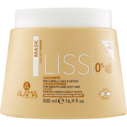 500 ML ALAMA PROFESSIONAL LISS Maschera Lisciante Capelli Lisci e Setosi  1 di 1 