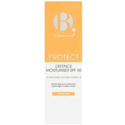 75 ML SUPERDRUG B SKIN DEFENSE MOISTURIZER SPF50 Crema Solare SPF50  1 di 3 