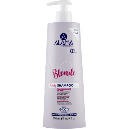 500 ML ALAMA PROFESSIONAL NO-YELLOW Daily Blonde Shampoo Mantenimento Biondo  1 di 1 