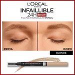 L'Oréal Paris INFAILLIBLE BROW XPERT Matita Sopracciglia Triangolare Riempitiva 3 di 3 Matita Sopracciglia Triangolare Riempitiva