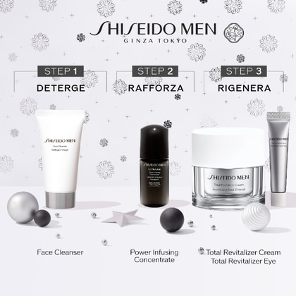 50ml+30ml+10ml+5ml Shiseido SHISEIDO MEN HOLIDAY KIT Cofanetto Regalo  1 di 3 