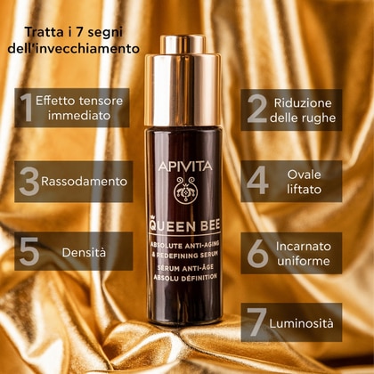 1 PCS Apivita QUEEN BEE Absolute Anti-Aging & Redefining Serum  1 di 7 