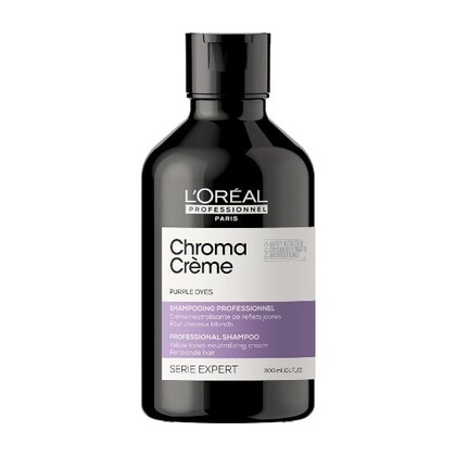 300 ML L'Oreal Professionnel CHROMA CRÈME Shampoo Viola per i capelli biondi a biondi platino  1 di 3 