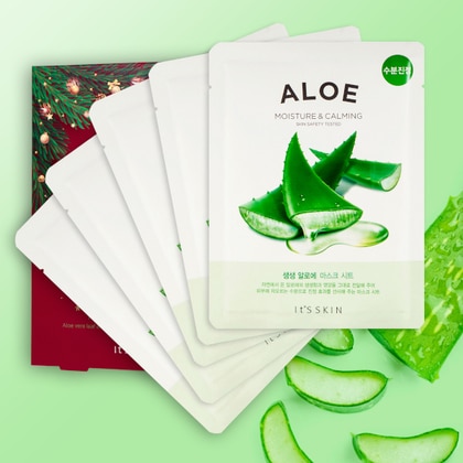 20mlx5 It's Skin THE FRESH ALOE MASKS Cofanetto Regalo  1 di 1 