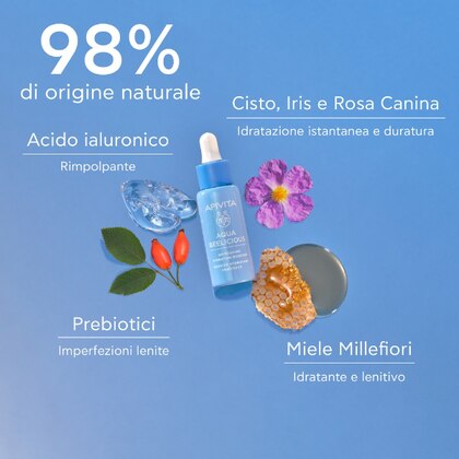 30 ML Apivita AQUA BEELICIOUS Booster Idratante Rinfrescante  1 di 7 