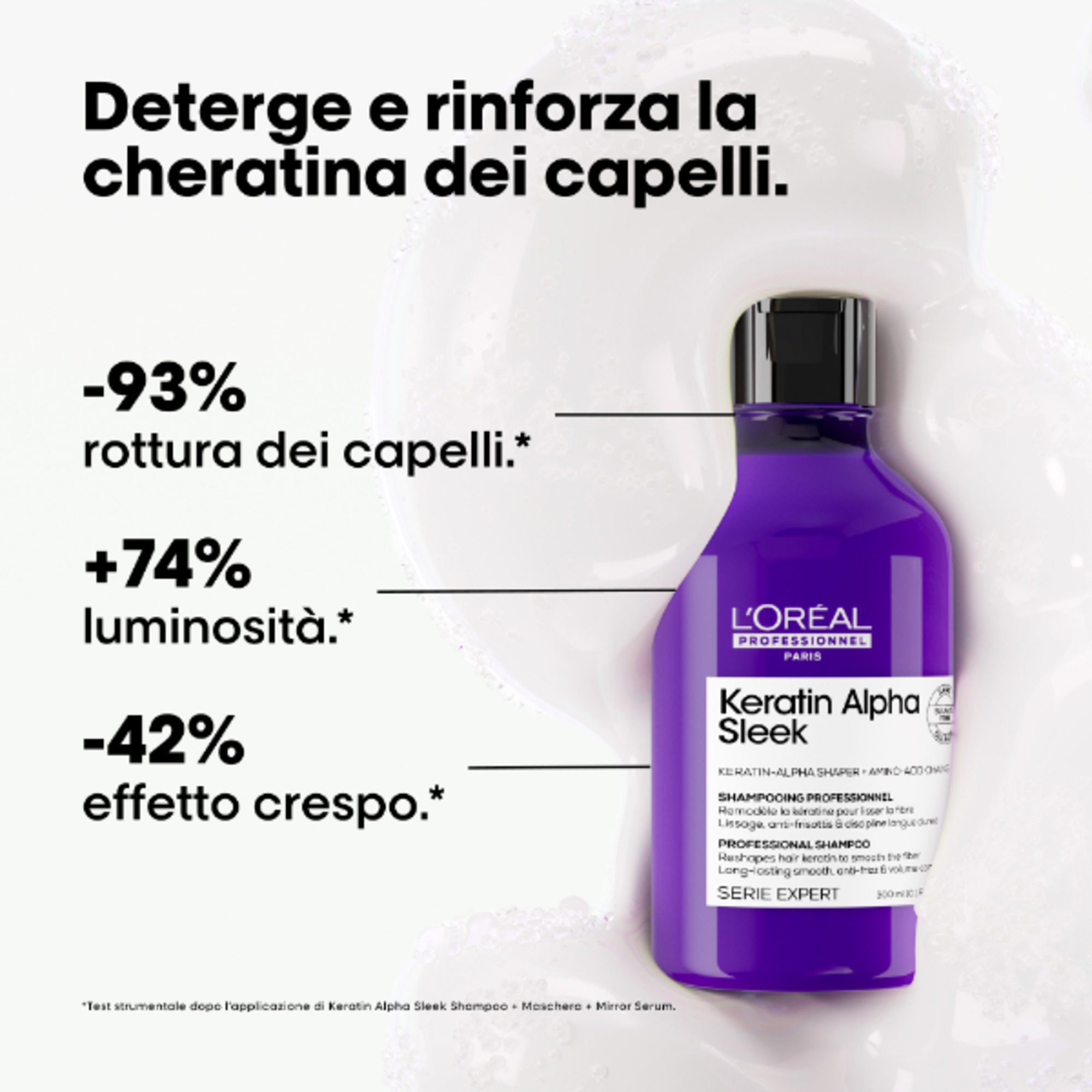 300 ML L'Oreal Professionnel ALPHA SLEEK Shampoo 1 di 7