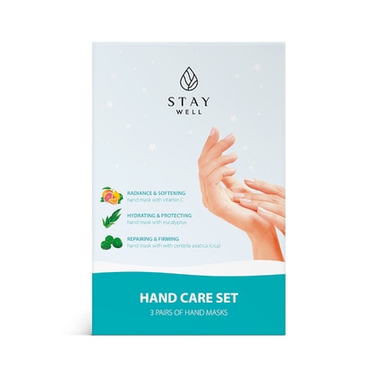  Stay Well SET HAND MASK - 3 PAIA Cofanetto 3 Maschere Mani  1 di 2 