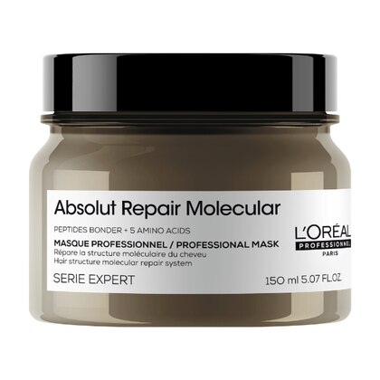 150 ML L'Oreal Professionnel ABSOLUT REPAIR MOLECULAR Maschera per Capelli Danneggiati 1 di 6