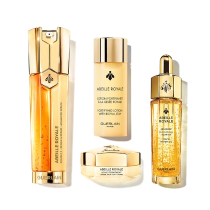 50ml+40ml+15ml+15ml Guerlain ABEILLE ROYALE PROGRAMMA ANTI-ETÀ ADVANCED DOUBLE R SERUM Cofanetto Regalo  1 di 8 