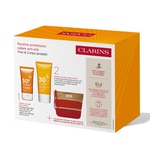 50ml+75ml Clarins ROUTINE PROTEZIONE SOLARE ANTI-ETÀ Cofanetto Regalo 4 di 4 Cofanetto Regalo